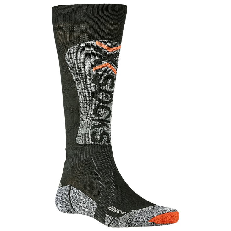 X Socks Calze Ski Energizer Light 4.0 Black Stone Grey Melange Presentazione