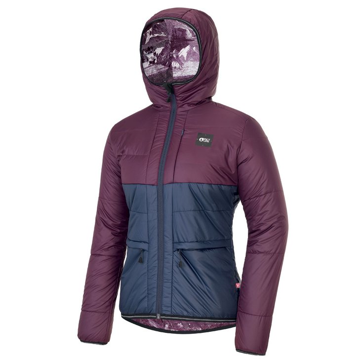 Picture Down jackets Kallya Burgundy Overview