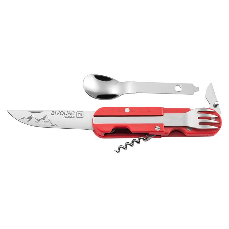 TB Outdoor Cuchillos/navajas Bivouac Set Alpes Edition Rouge Presentación
