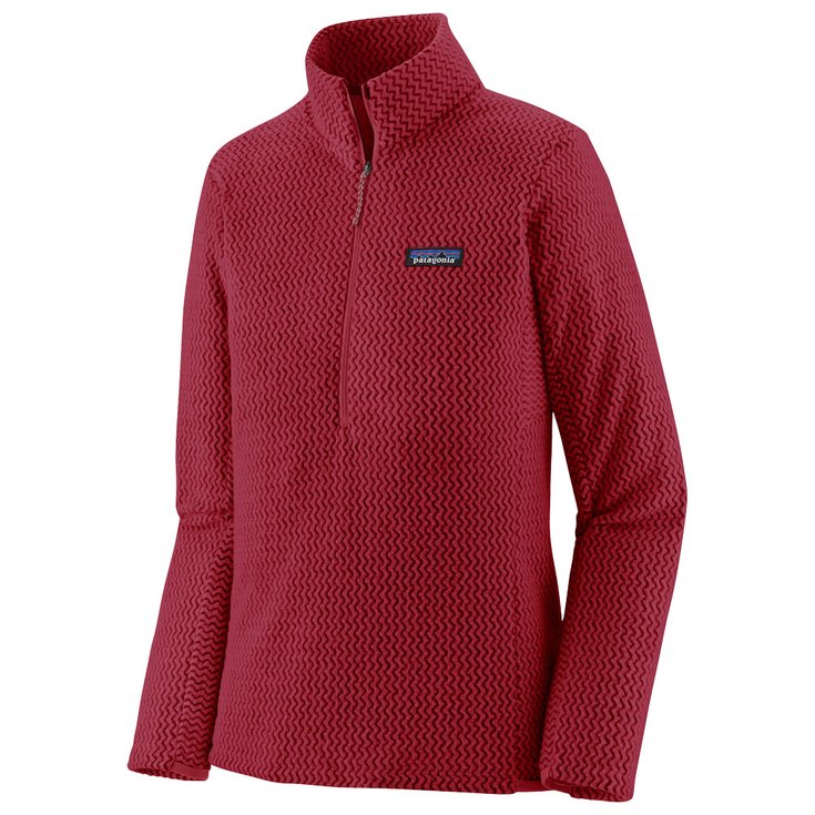 Patagonia Polaire R1® Air Zip-Neck Marion Red Présentation