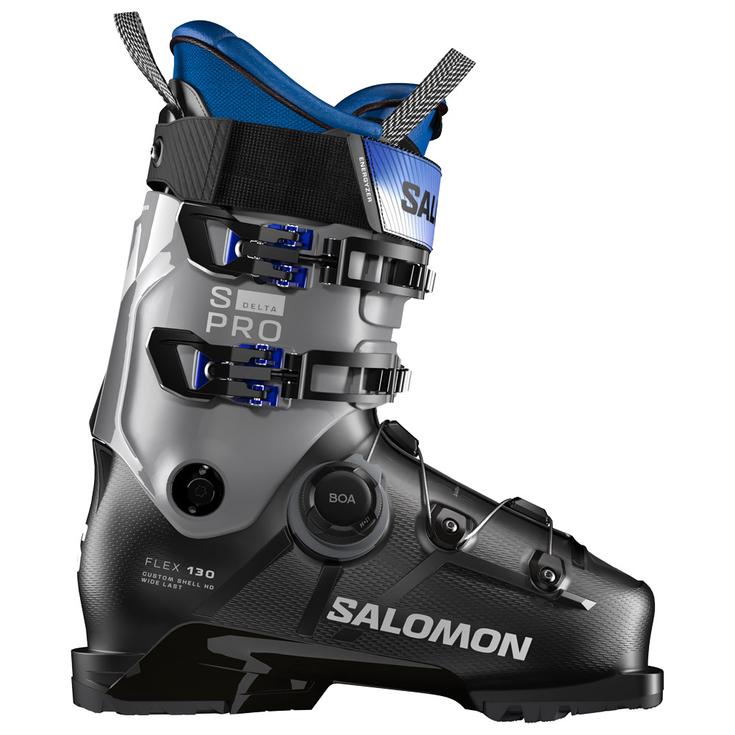 Salomon Botas de esquí S/Pro Delta Boa 130 Gw Black Steel Gray Race Blue Presentación
