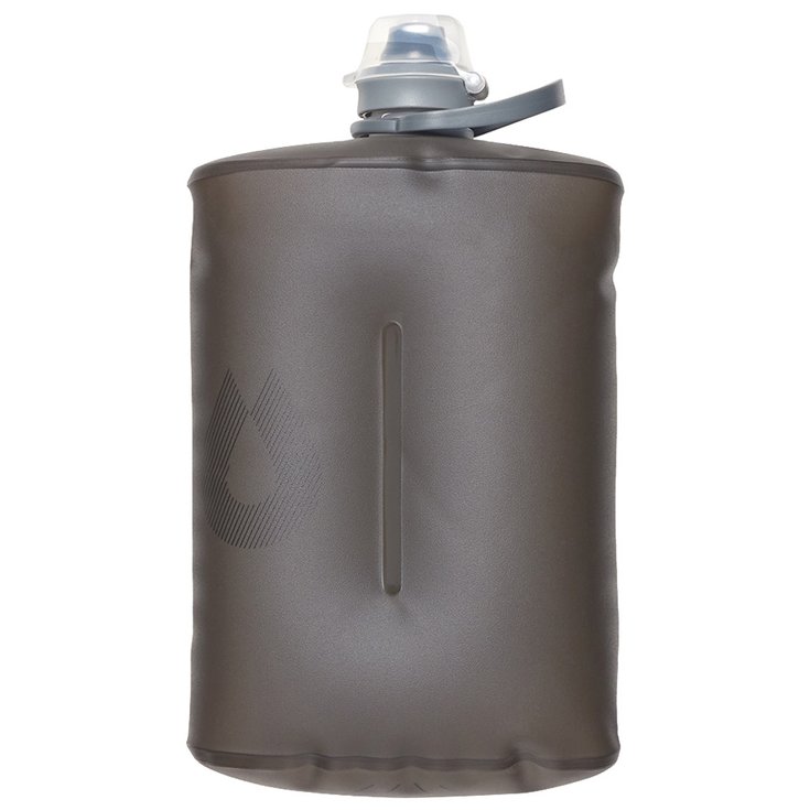 Hydrapak Trinkflasche Stow 1L Mammoth Grey Präsentation