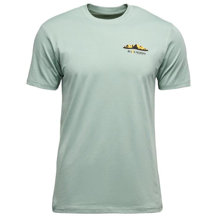 Black Diamond Tee-shirt d’escalade M Mountainscape Short Sleeve Tee Shirt Agave Présentation