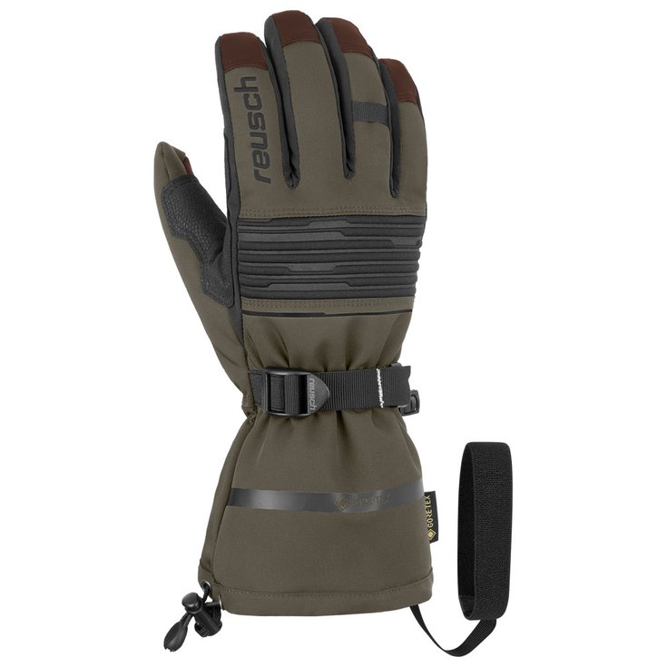 Reusch Gloves Isidro Gtx Burnt Olive Dark Brown Overview