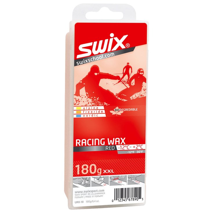 Swix Sciolinatura Fart Racing Rouge Biodégradable 180g Presentazione