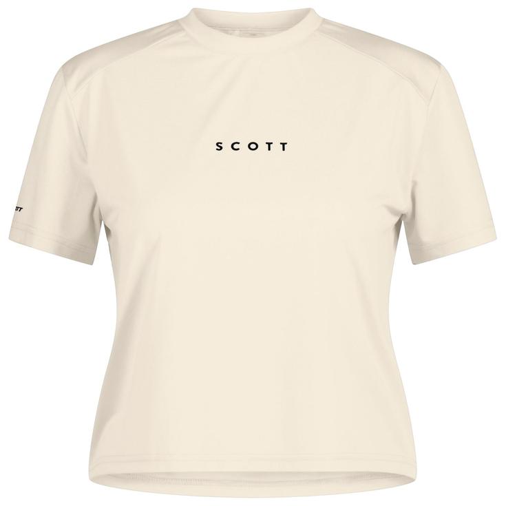 Scott Tee-shirt de rando Tee W's Defined Lt Short Sleeve Cotton White Présentation