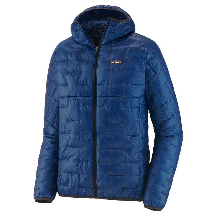 Patagonia Down jackets Micro Puff Hoody Superior Blue Ink Back Overview