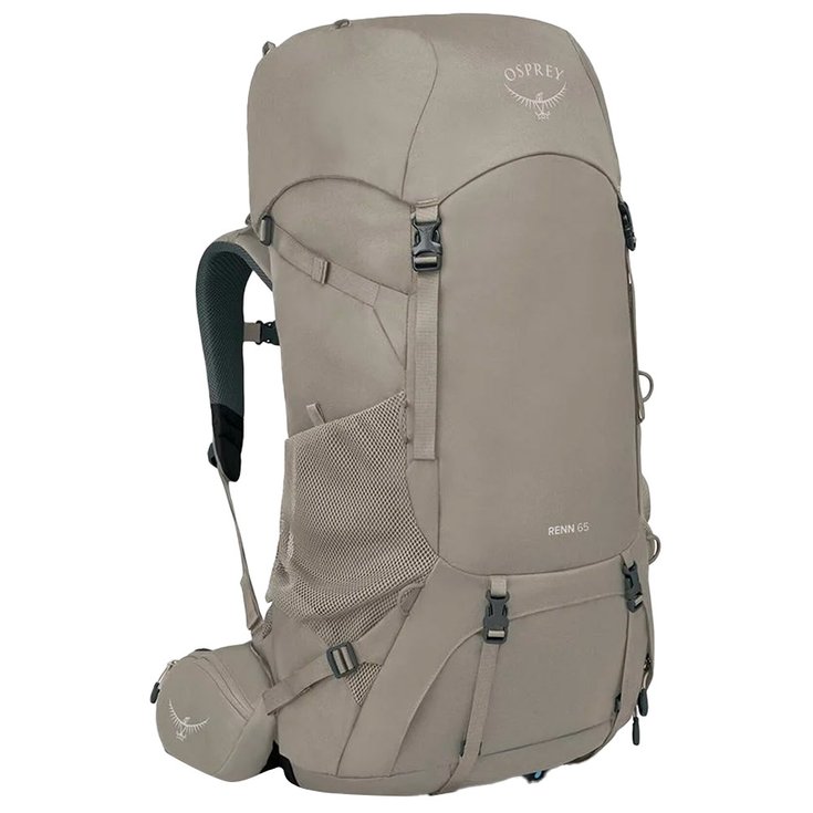 Osprey Zaino Renn 65 Pediment Grey Linen Tan Presentazione