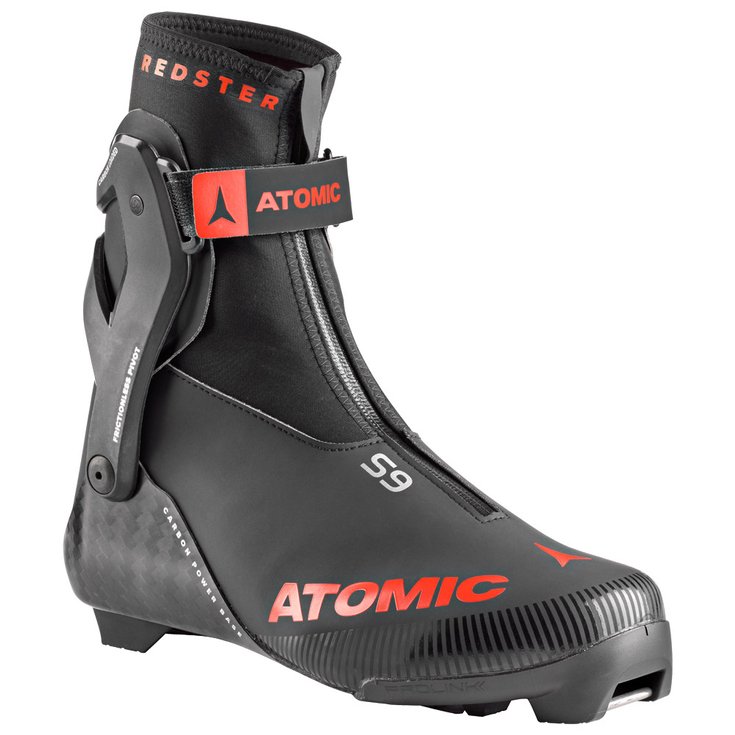 Atomic Chaussures de Ski Nordique Redster S9 Black Red Dessus