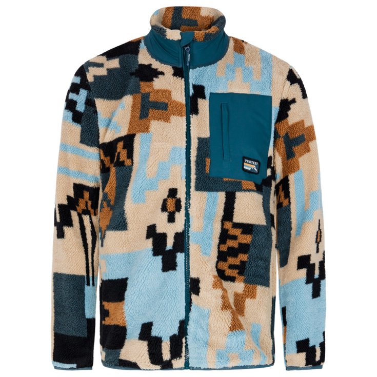 Protest Fleece Prtkeyston Outdoor Fullziptop Yale Blue Präsentation