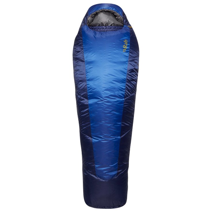 RAB Sleeping bag Solar Eco 2 Long Left Ascent Blue Overview