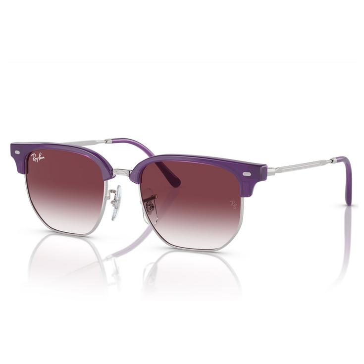 Ray Ban Lunettes de soleil New Clubmaster Kids Polished Opal Purple Grey Purple Présentation