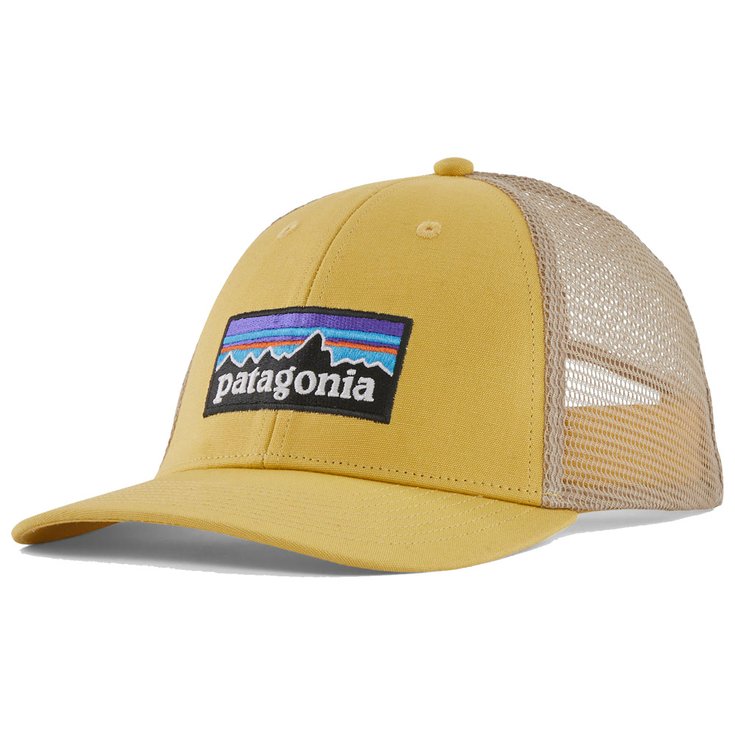 Patagonia Berretto P-6 Logo Lopro Trucker Hat Surfboard Yellow Presentazione