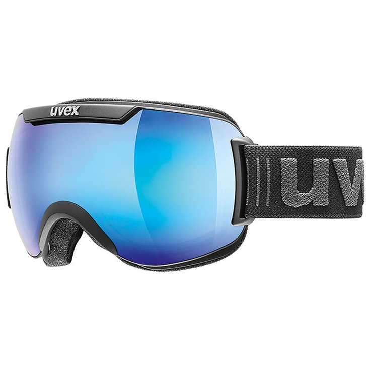 Uvex Skibrillen Downhill 2000 Fm Black Mat Mirror Blue Clear Voorstelling