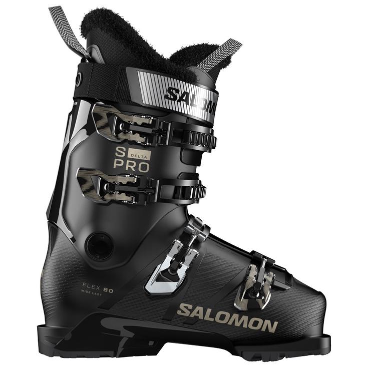 Salomon Skischuh S/Pro Delta 80 W Gw Black Black Light Bronze Metal Präsentation