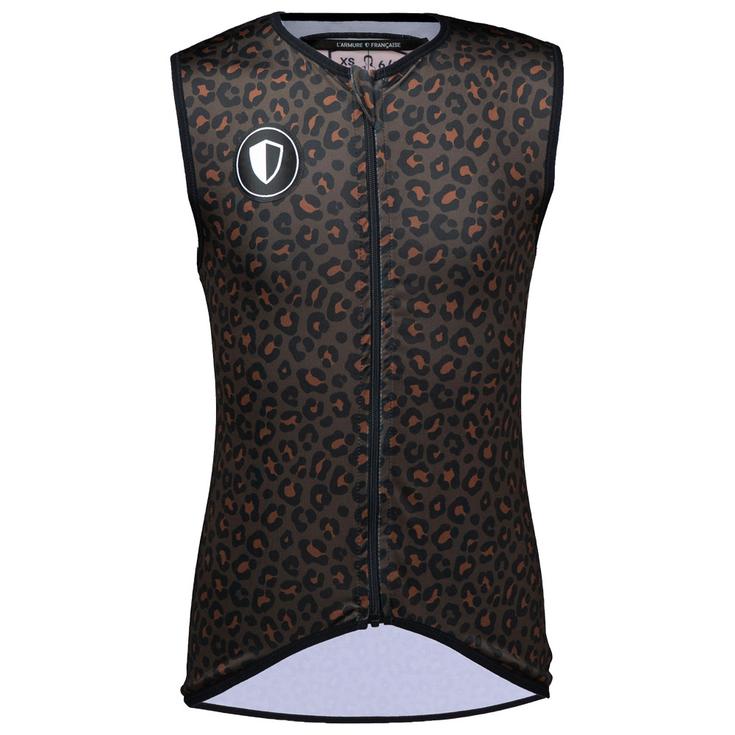 L°Armure Française Protection dorsale Ikki Junior Leopard Brown Présentation