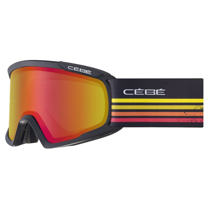 Cebe Skibrillen Fanatic L Mat Black Racing Line Pc Vario Perfo Amber Flash Red Voorstelling