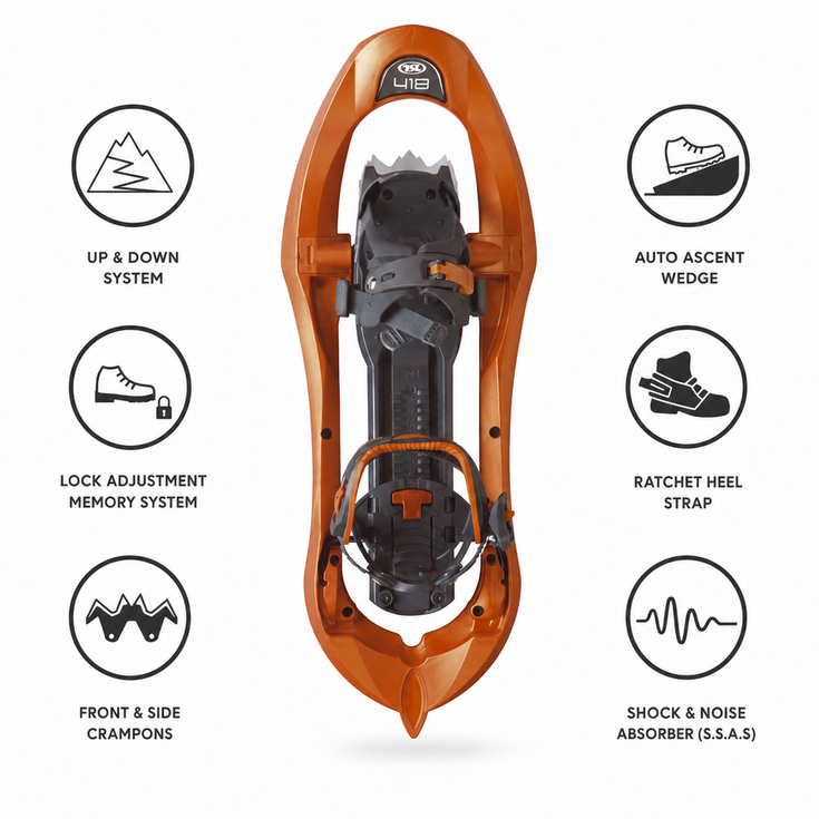 TSL Racchette da neve 418 Up&Down Grip Goyave Keypoints