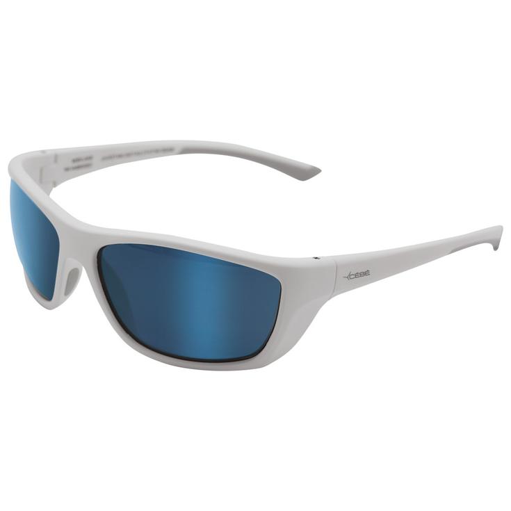 Cebe Sonnenbrille Sailview Matt White Blue Polarized Präsentation