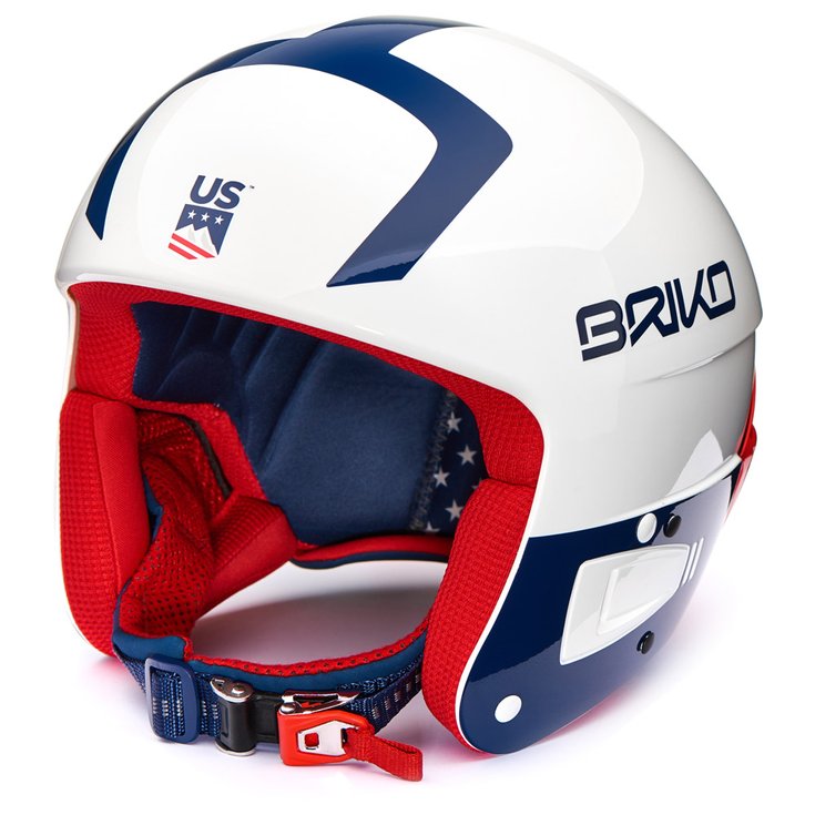 Briko Helmet Vulcano Fis 6.8 Ussa White Blue Red Overview