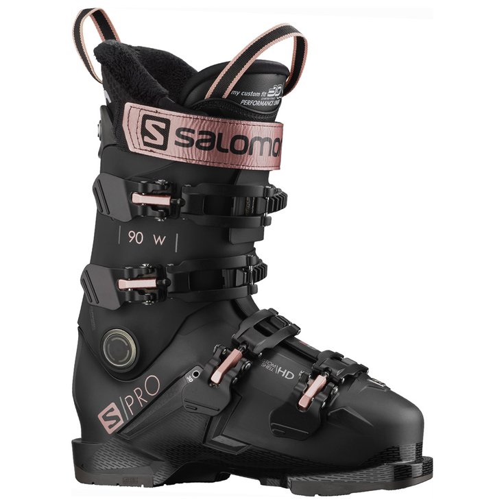 Salomon Chaussures de Ski S/pro 90 W GW Black Rose Belluga Côté