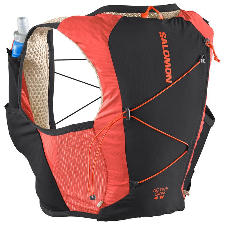 Salomon Gilet da trail Active Skin 4 Women Set Emerglow Black Presentazione