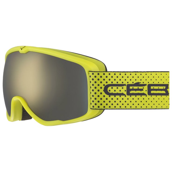 Cebe Goggles Artic Lime Black Dots Dark Smoke Flash Gold Cat.3 Overview