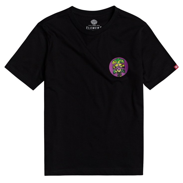 Element T-Shirt Big Cat Flint Black Präsentation