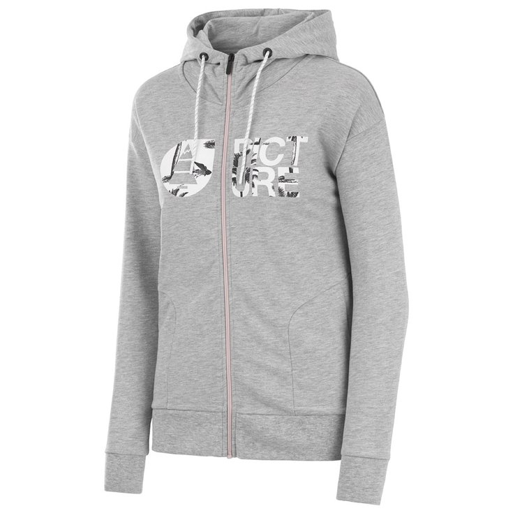 Picture Sweatshirt Women's Basement Zip Grey Melange Overview