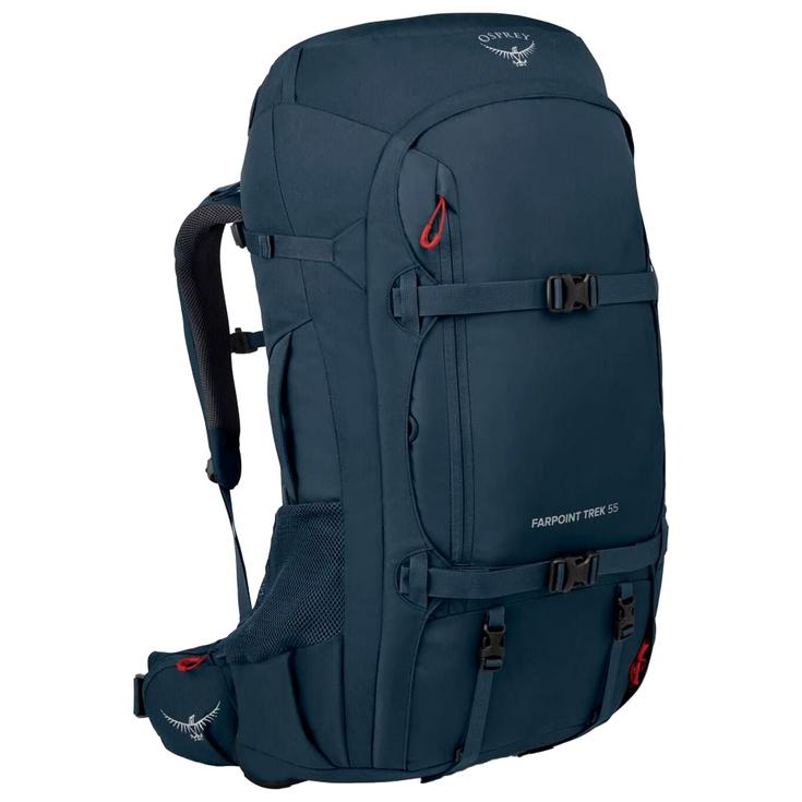Osprey Borsone Farpoint Trek 55 Muted Space Blue Presentazione Osprey Borsone Farpoint Trek 55 Muted Space Blue Presentazione