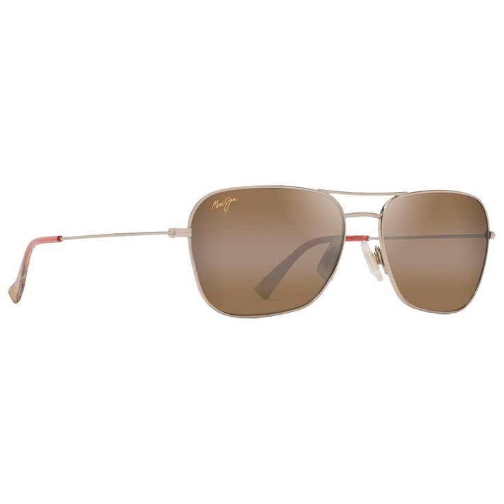 Lunettes de soleil Maui Jim Naauao Dore Clair Brillant Rouge Marron Bronze HCL MauiPure Hiver 2025 Glisshop
