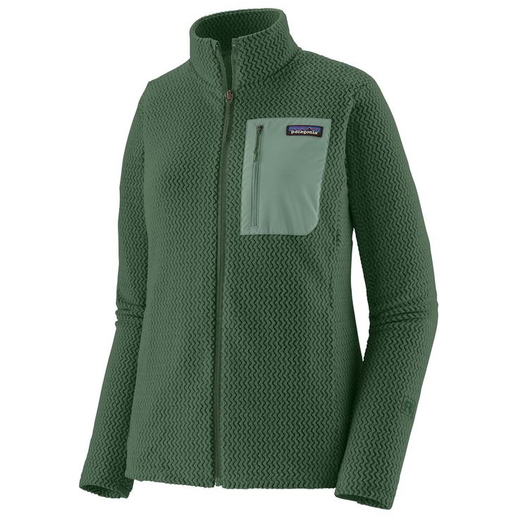 Patagonia Polaire W's R1 Air Jacket Canopy Green Présentation