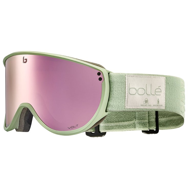 Bolle Masque de Ski Eco Blanca Matcha Matte - Volt Pink Cat 2 Présentation