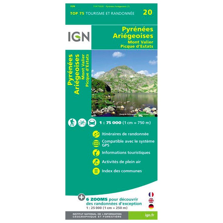 IGN Pyrénées Ariegeoises Mont Valier Picque d'Estats 