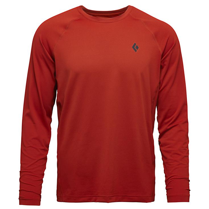 Black Diamond Climbing tee-shirt M Alpenglow L/S Crew Burnt Sienna Overview