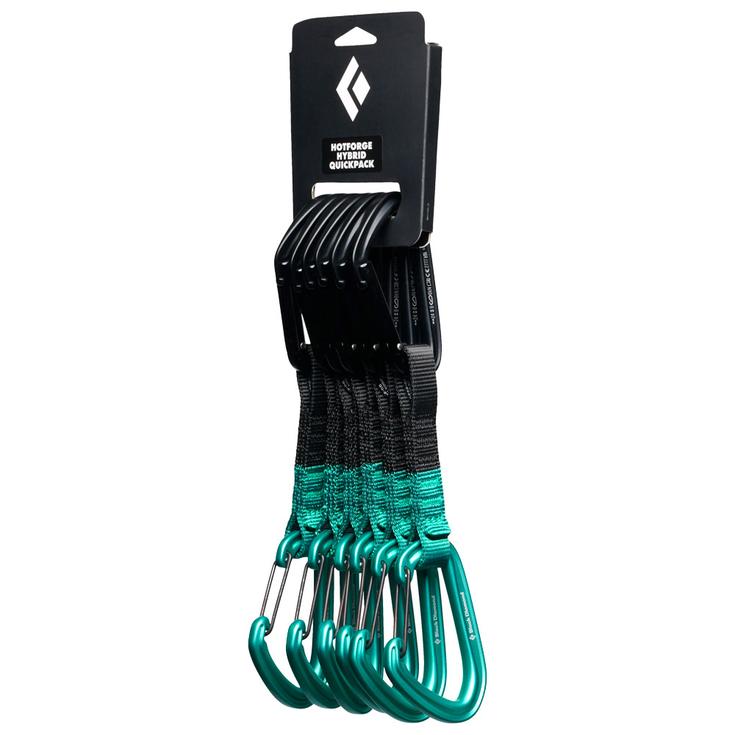 Black Diamond Karabinersling Hotforge Hybrid Quickpack (Pack of 6) Clean Green Voorstelling
