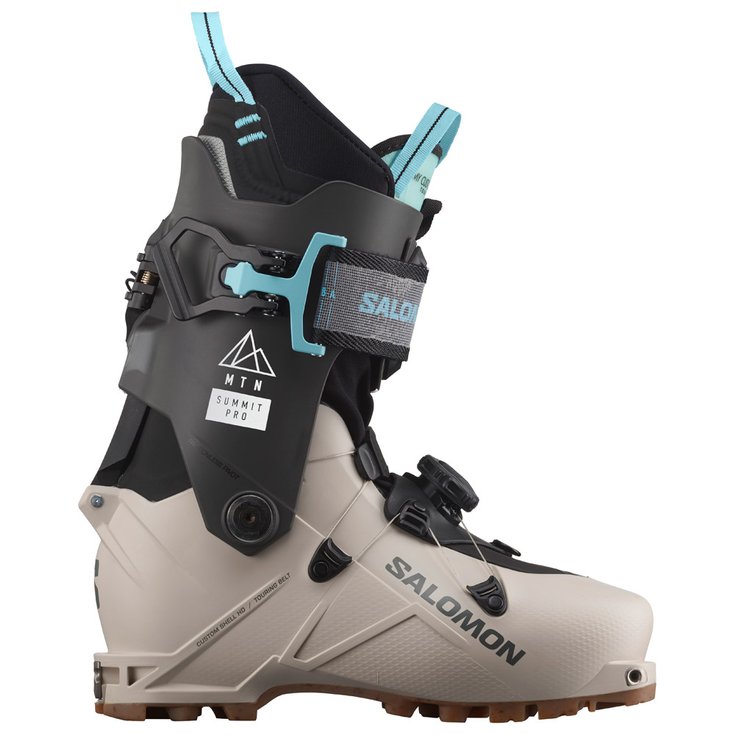 Salomon Chaussures de Ski Randonnée MTN Summit Pro W Rainy Day Belluga Devant