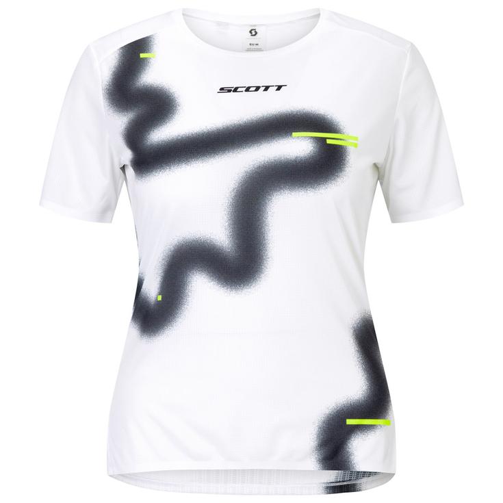Scott Tee-shirt de trail W's Rc Run Short Sleeve White Black Présentation