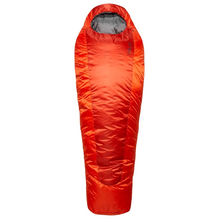 RAB Sleeping bag Solar Eco 1 Regular Left Red Clay Overview