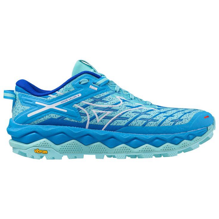 Mizuno Trailschoenen Wave Mujin 10 W Blue Radiance White Blue Pace Voorstelling