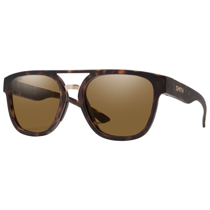 Smith Sunglasses Agency Matte Tortoise Chromapop Polarized Brown Overview