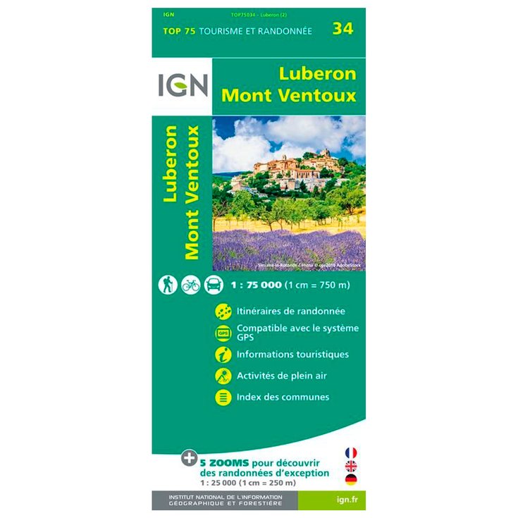 IGN Karte Luberon Mont Ventoux Präsentation