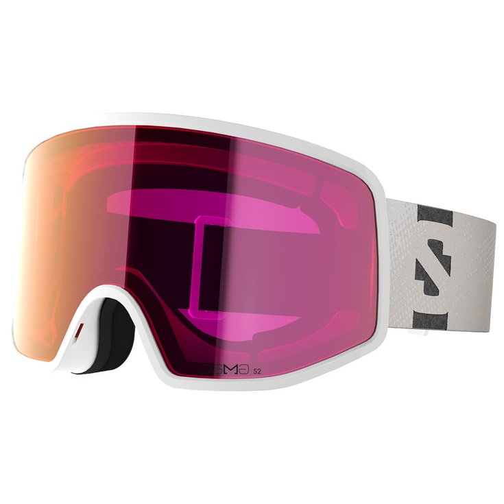 Salomon Máscaras Sentry Pro White Sigma Poppy Red Presentación
