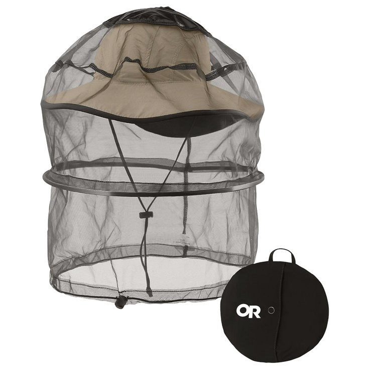 Outdoor Research Mosquitera Deluxe Spring Ring Headnet Grey Presentación