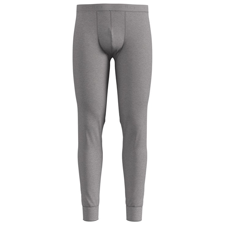 Odlo Technical underwear Natural 100% Merino Warm Pant Grey Melange Overview