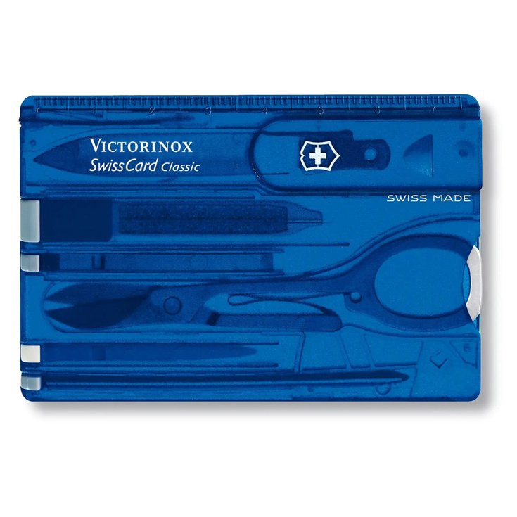 Victorinox Knives Swisscard Translucide Blue Overview