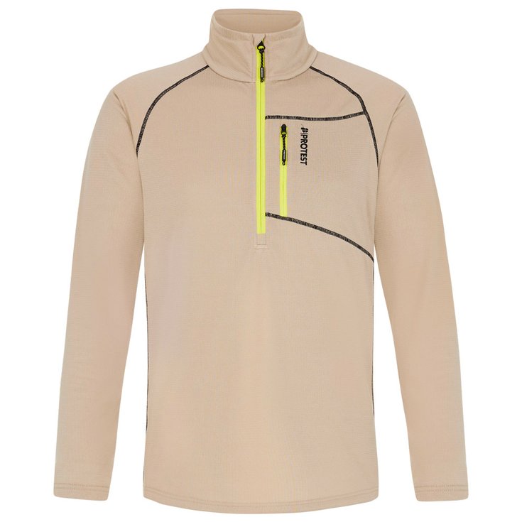 Protest Prtkody 1/4 Zip Active Top BambooBeige 