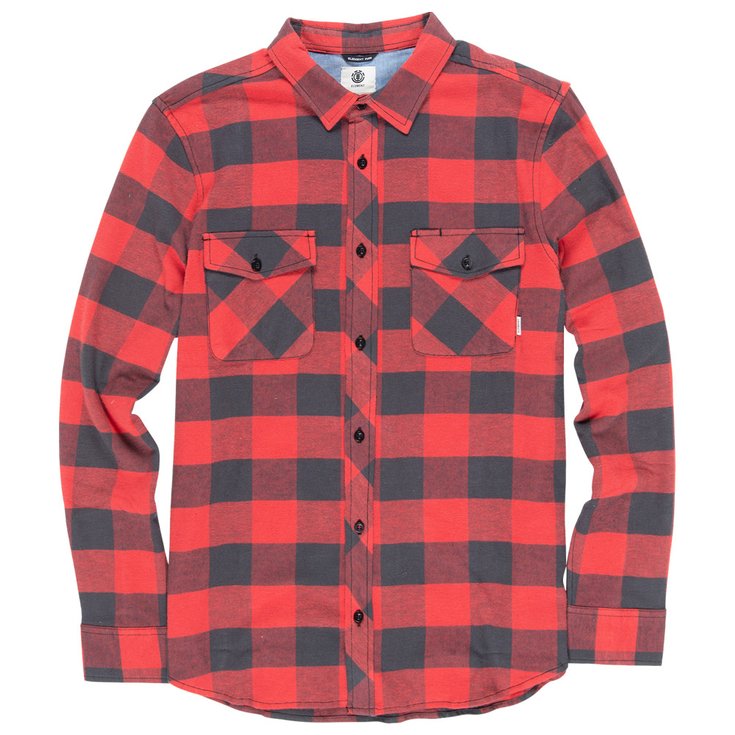 Camisa Element 2colors Ls Pompeian Red