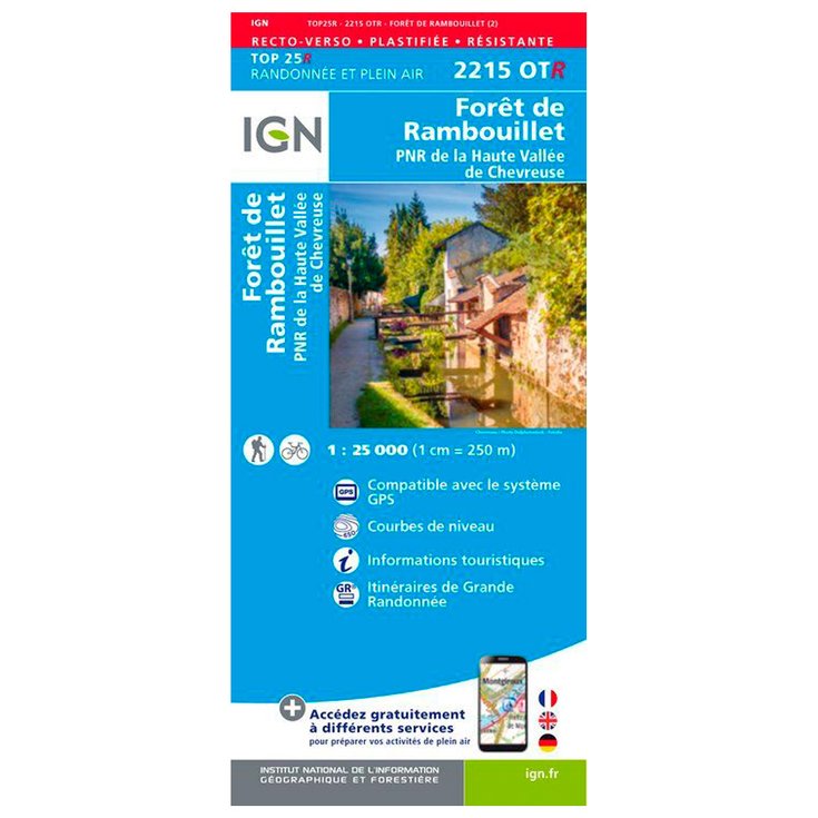 IGN 2215OTR Forêt de Rambouillet, PNR de la Haute Vallée de Chevreuse - Résistante 