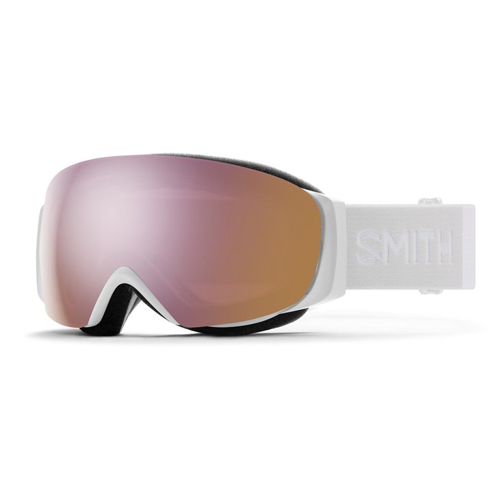 Smith Masque de Ski I/O Mag S White Vapor Chromapop Everyday Rose Gold Mirror + Storm Rose Flash Présentation